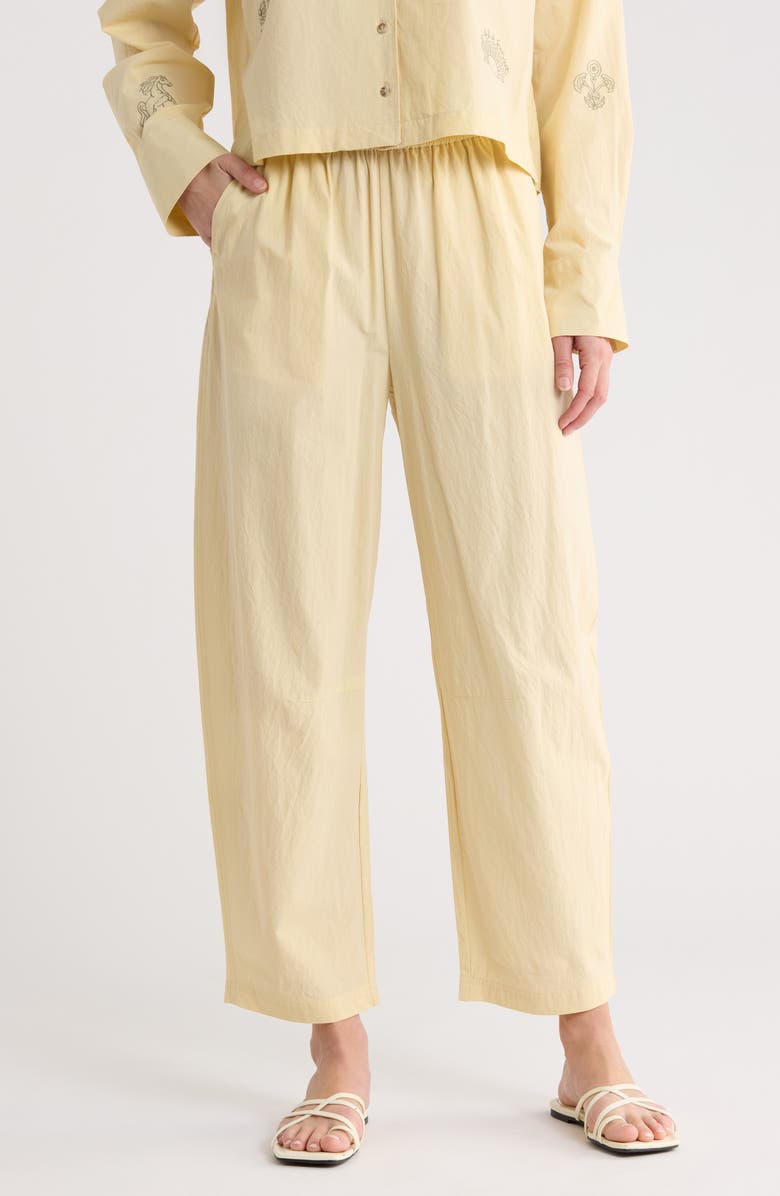 Scotch & Soda Barrel Leg Cotton Drawstring Pants, Main, color, 