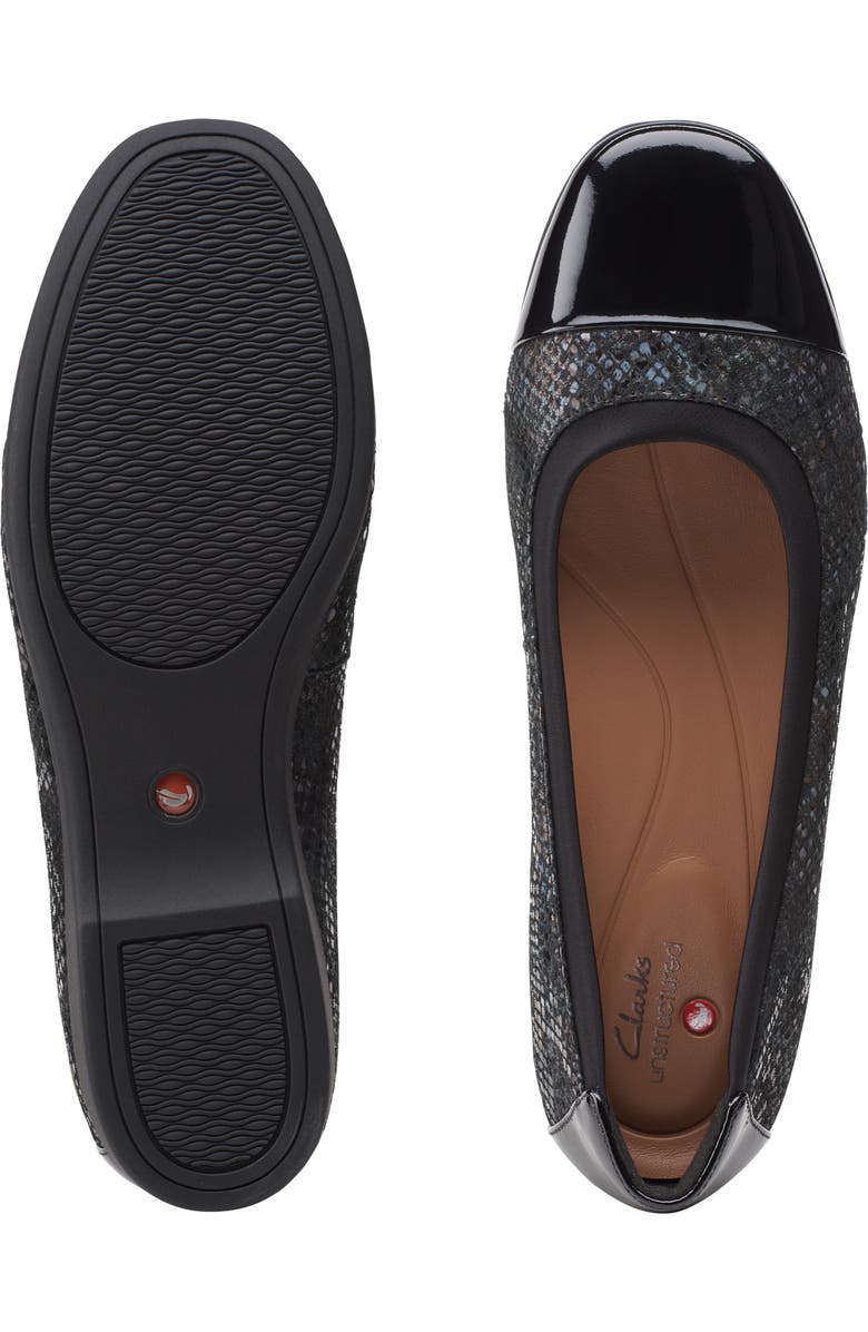Clarks<sup>®</sup> Un Darcey Cap Toe Flat, Alternate, color,