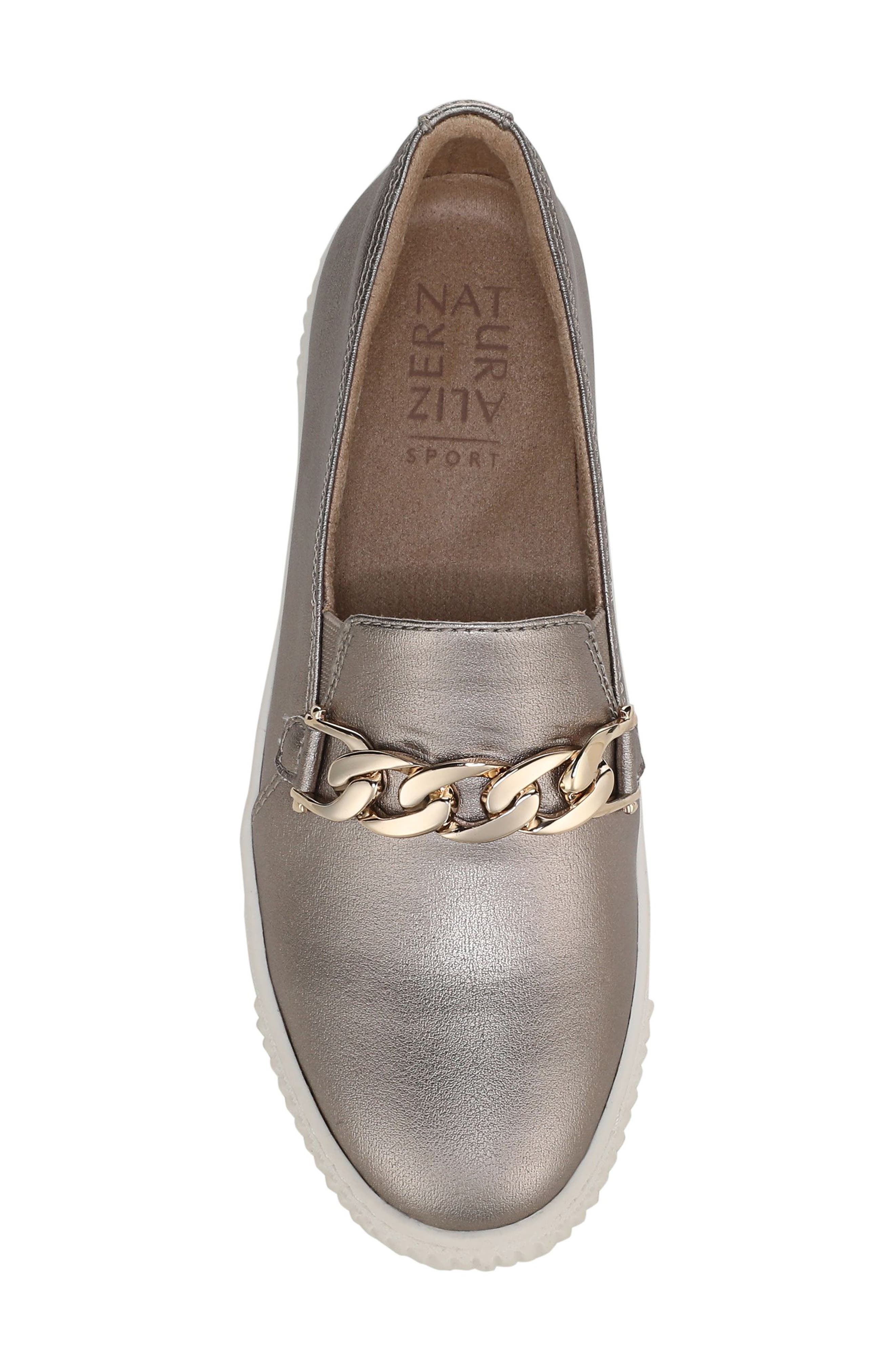 Trish Slip-On Sneaker, Alternate, color, PATINA PEWTER FAUX LEATHER