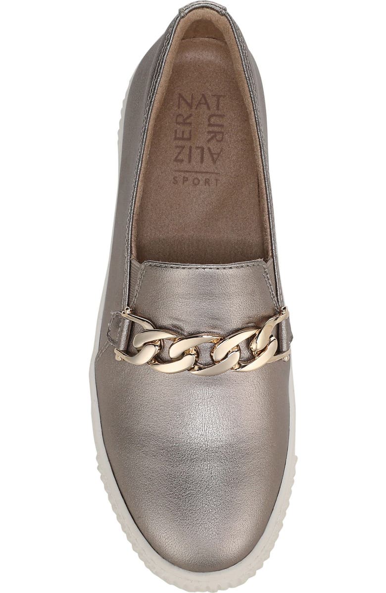 Naturalizer Trish Slip-On Sneaker, Alternate, color, Patina Pewter Faux Leather