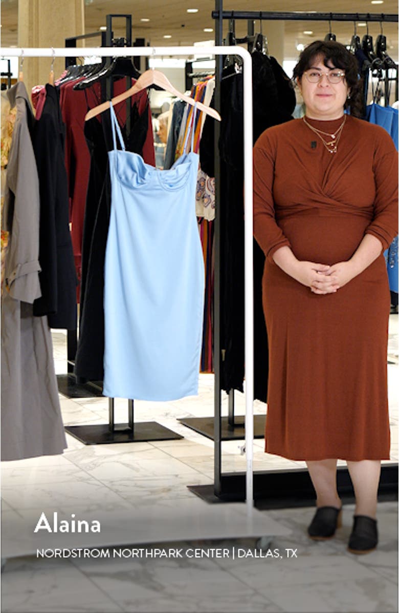 Jamiah Satin Cocktail Dress, sales video thumbnail