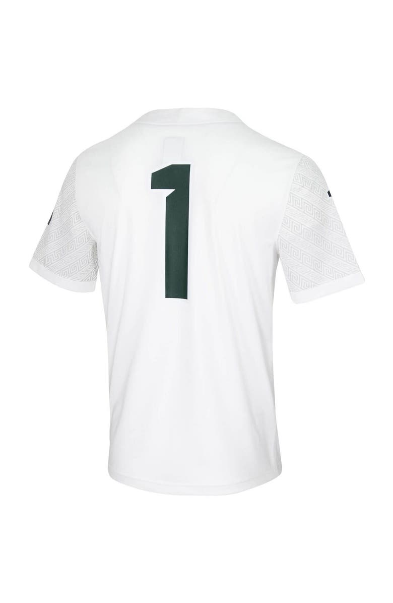 Nike Men's Nike #1 White Michigan State Spartans Untouchable Game Jersey, Alternate, color, 