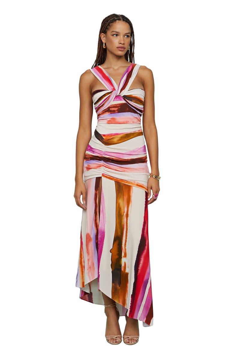AMUR Casi Printed Jersey Midi Dress, Main, color, 