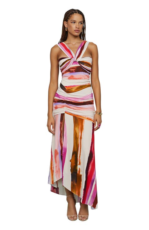 Casi Printed Jersey Midi Dress