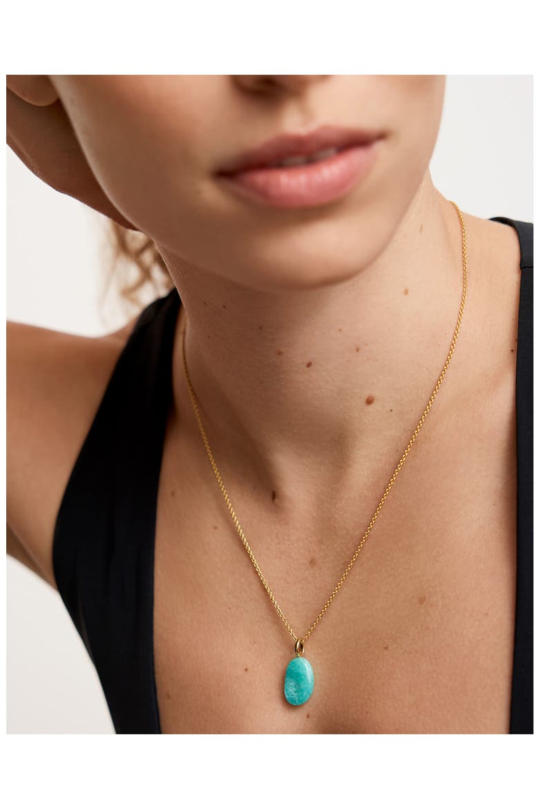 Aria Amazonite Pendant Necklace, Alternate, color, 18K GOLD VERMEIL / AMAZONITE