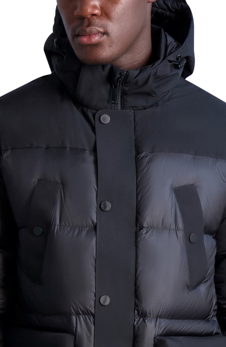 KARL LAGERFELD PARIS Quilted Coat, Alternate, color, 