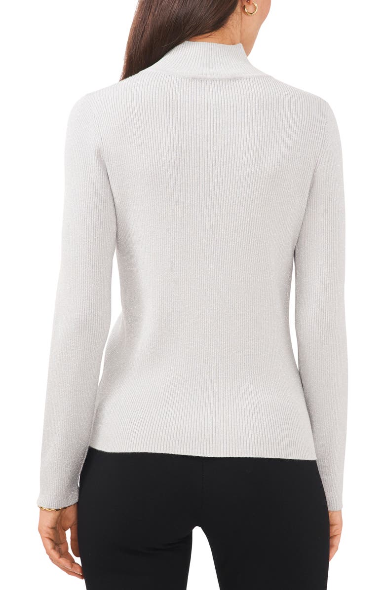 Chaus Metallic Turtleneck Sweater, Alternate, color,
