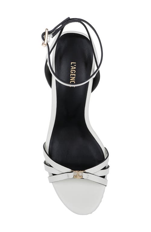 L AGENCE L'AGENCE GENEVRA ANKLE STRAP PLATFORM SANDAL