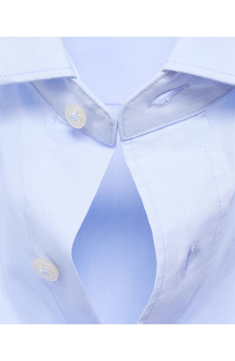 MANGO Solid Regular Fit Button-Up Shirt, Alternate, color, Sky Blue