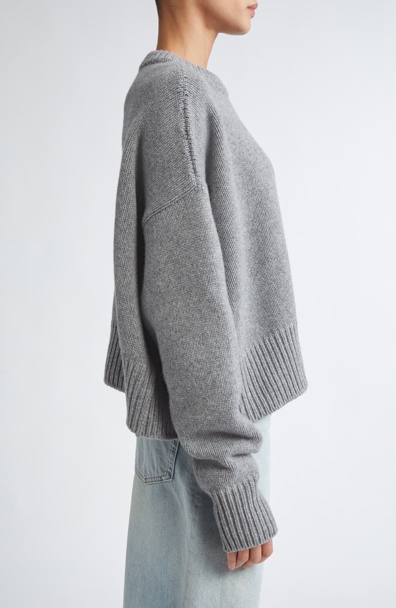 NACKIYÈ Loose Fit Merino Wool & Cashmere Crewneck Sweater, Alternate, color, 