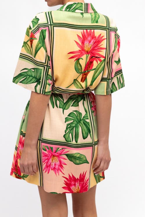 White Closet Paradise Mini Dress In Green