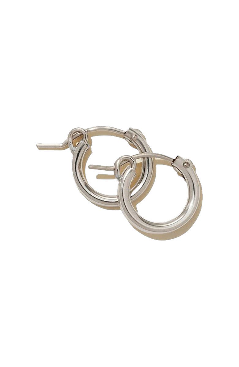 MADE BY MARY Maude Hoop Earrings, Main, color, Silver