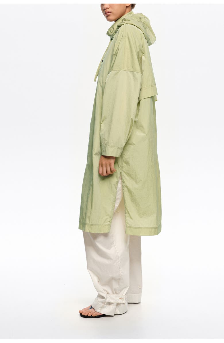 Bimba y Lola Long Light Fluid Trench, Alternate, color, Light Green