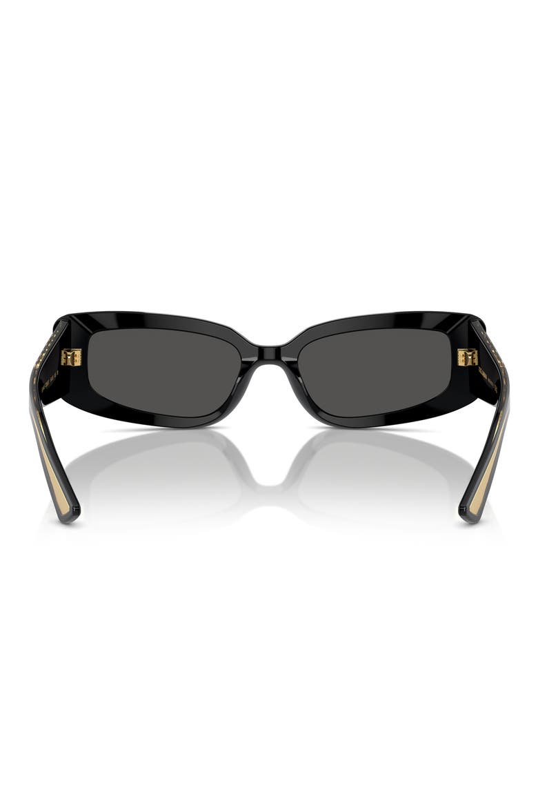 54mm Cat Eye Sunglasses, Alternate, color, BLACK GREY