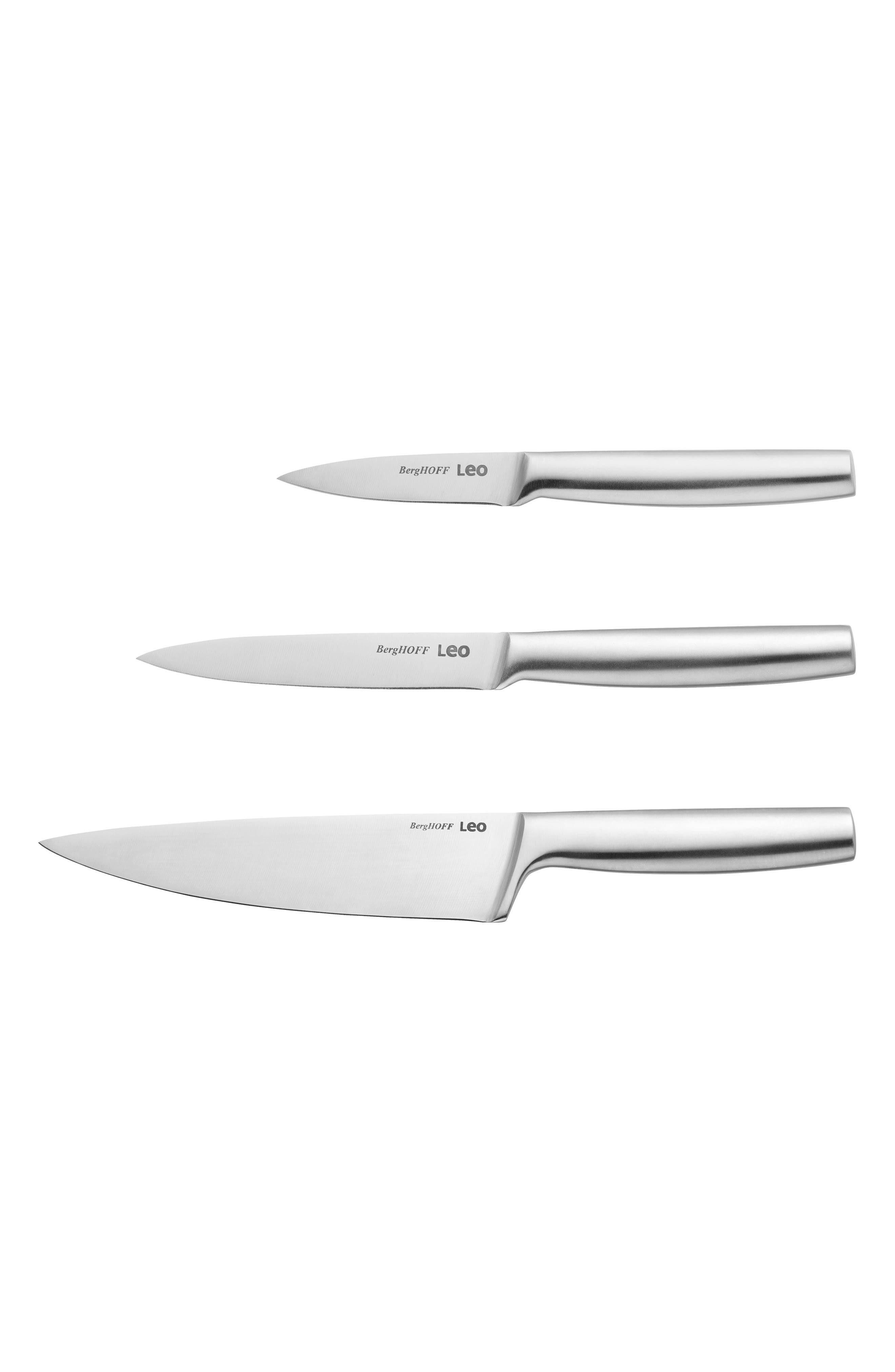 BergHOFF 3-Piece Leo Legacy Stainless Steel Knife Set