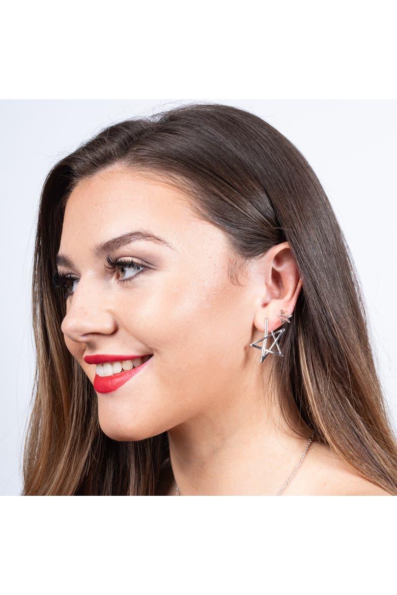 Sol Star Mini Studs, Alternate, color, Gold Vermeil