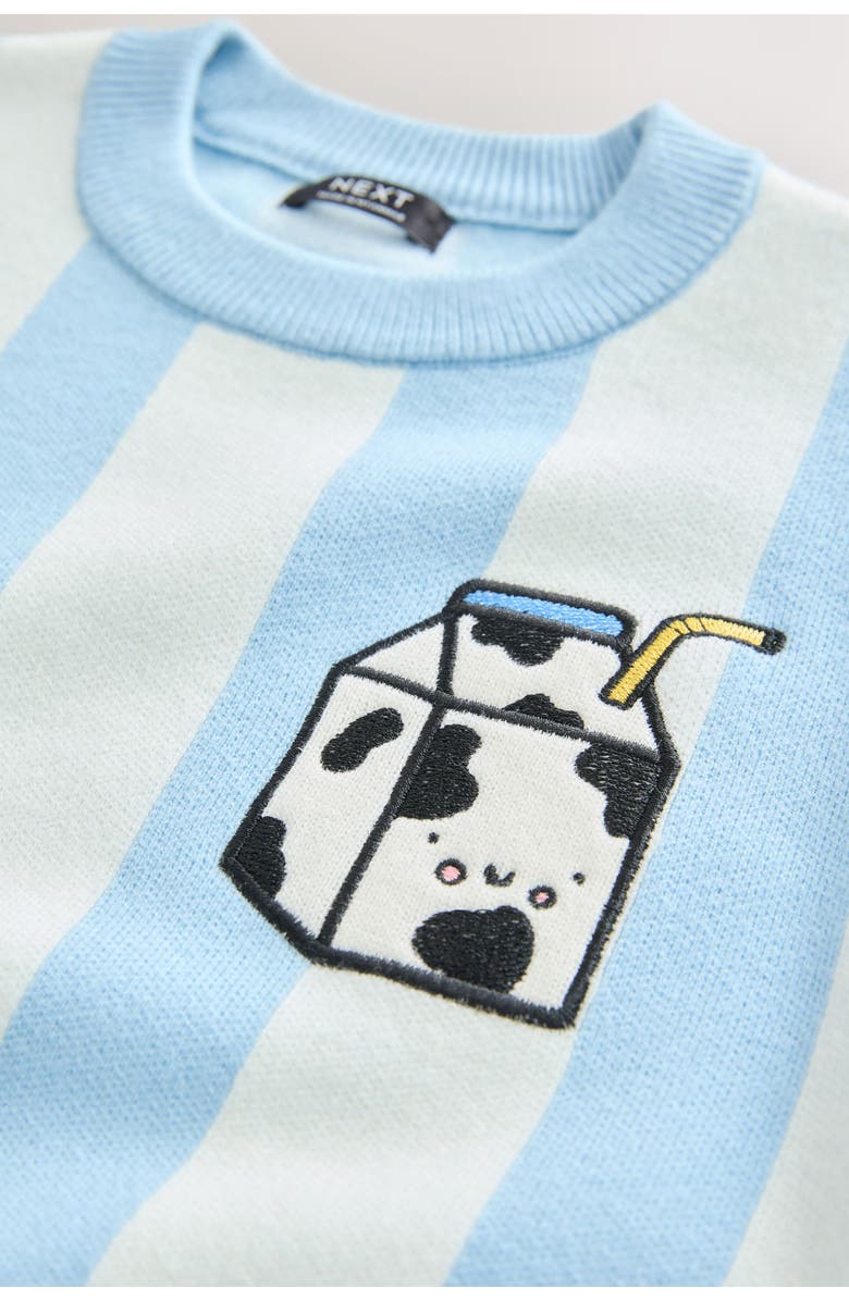 NEXT Kids' Vertical Stripe Sweater, Alternate, color, Blue