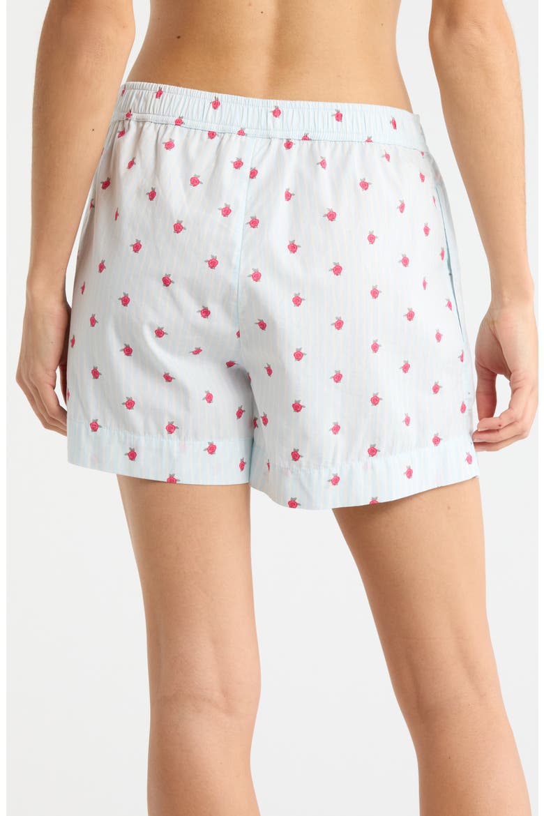 Oversize Boyfriend Boxer Shorts, Alternate, color, BLUE ROSE PINSTRIPE