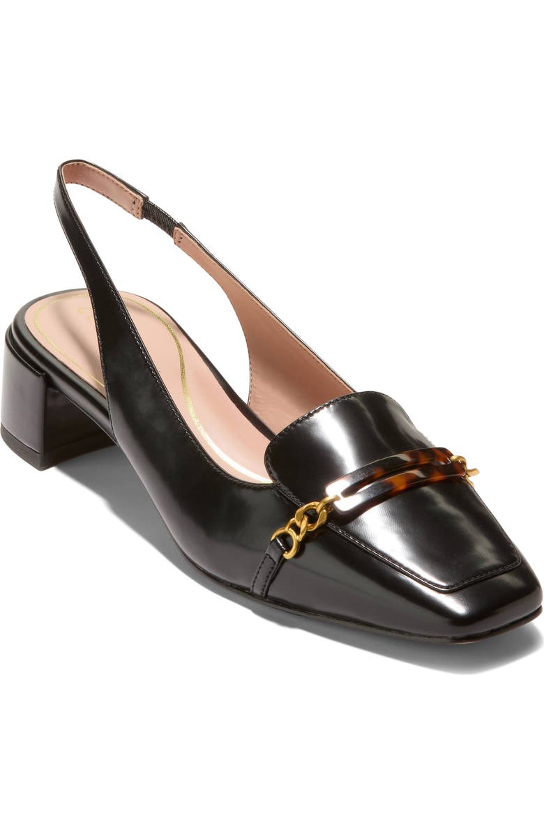 Cole Haan Penley Slingback Pump, Main, color, Black Box