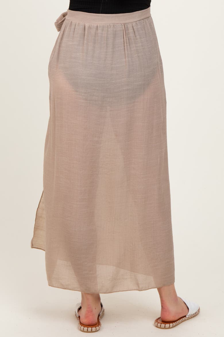 Loose Beach Cover Up Skirt, Alternate, color, Beige