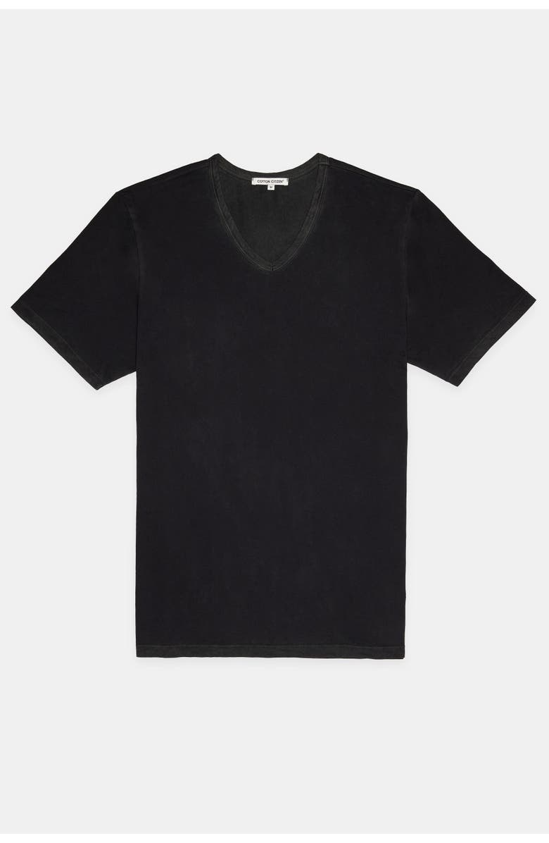 COTTON CITIZEN Classic V-Neck Tee, Alternate, color, Vintage Black