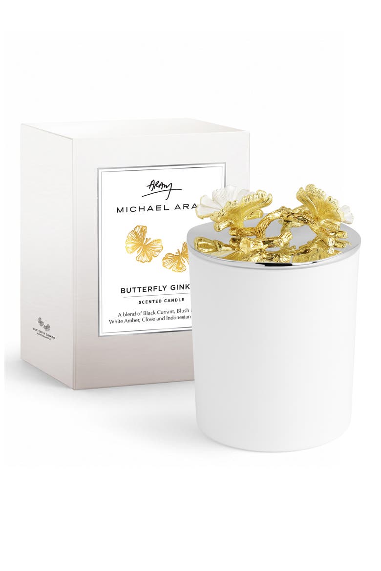 Butterfly Ginkgo Gold Soy Wax Candle, Alternate, color, NO COLOR