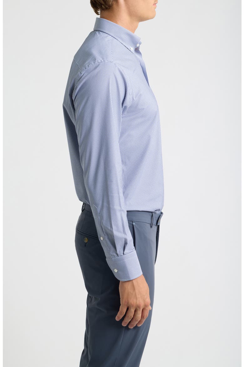 Leo Performance Twill Sport Shirt, Alternate, color, NAVY