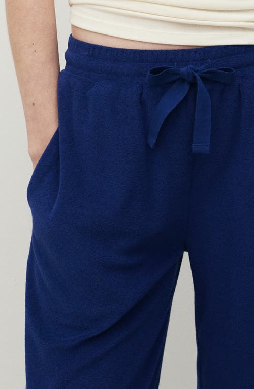 Mango Pull-on Wide Leg Terry Pants