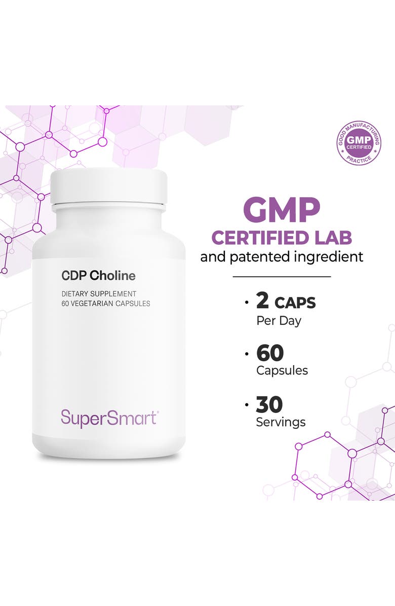 SuperSmart CDP Choline 500mg per Day, Alternate, color, NO COLOR
