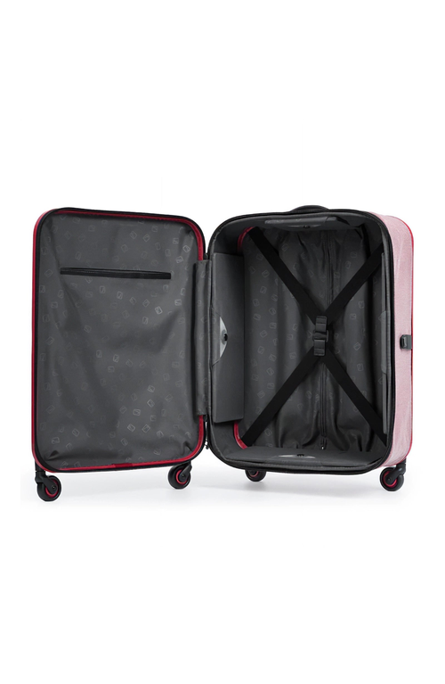 Pixie Mood Collapsible Pebble Carry-on Suitcase In Red