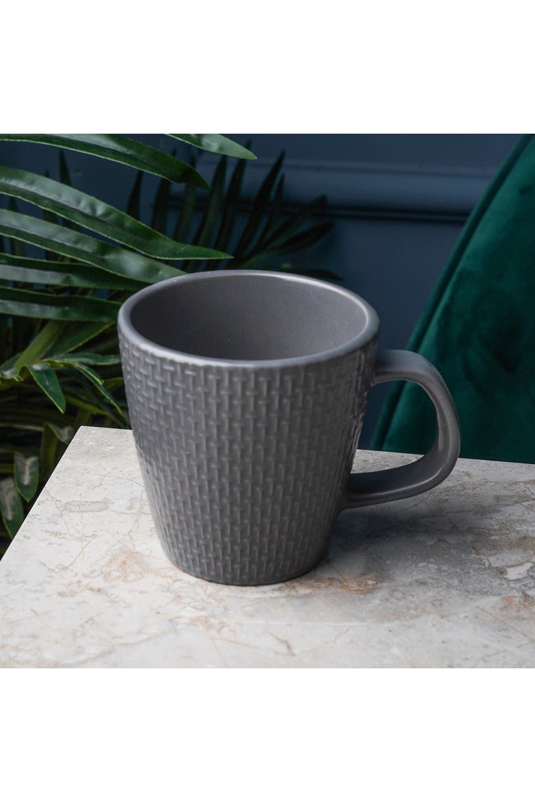 Abigael Stoneware 4-Piece Mug Set, Alternate, color, Gray