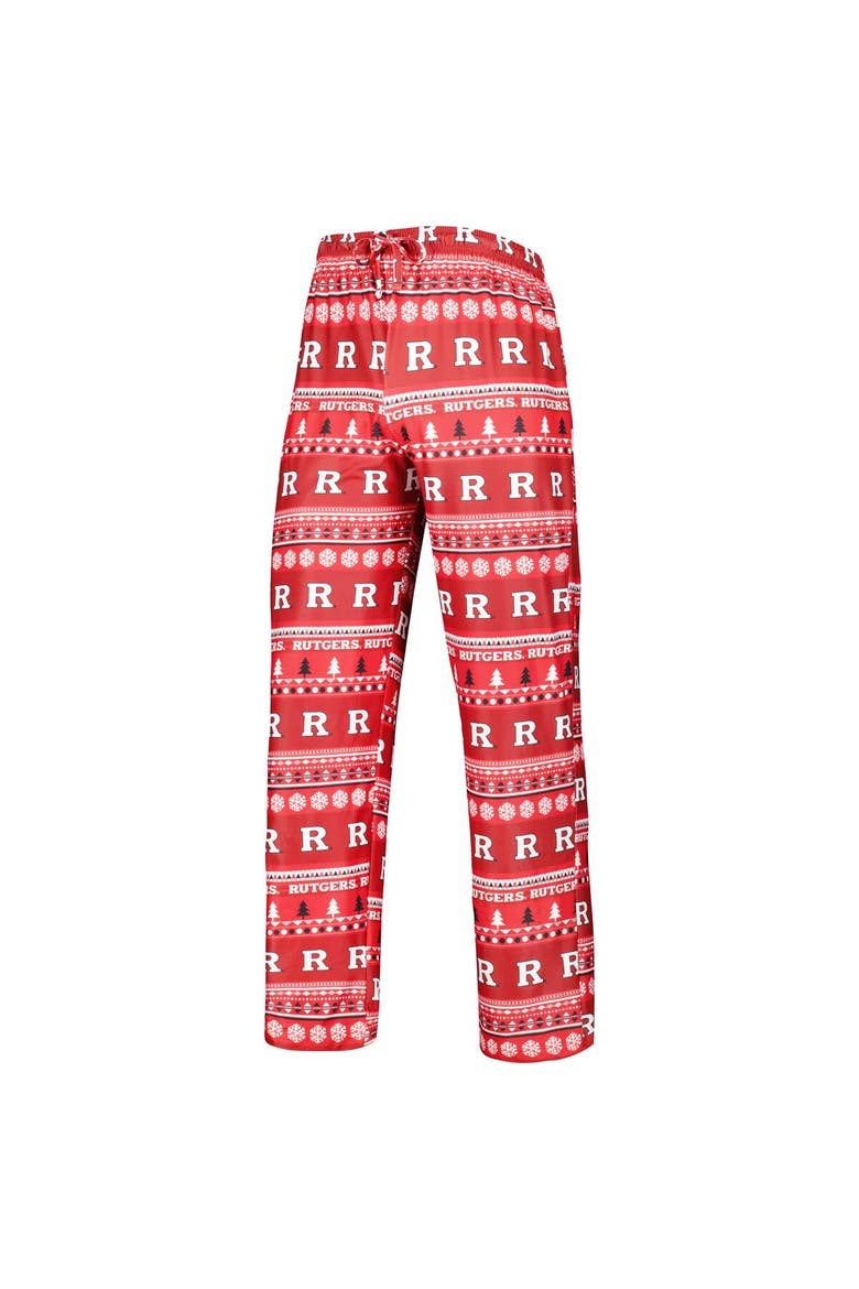 Men's Concepts Sport Scarlet Rutgers Scarlet Knights Swivel Long Sleeve T-Shirt & Pants Sleep Set, Alternate, color, Scarlet