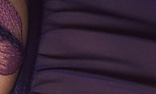 Etam Exaltee Open Front Chemise In Blueberry