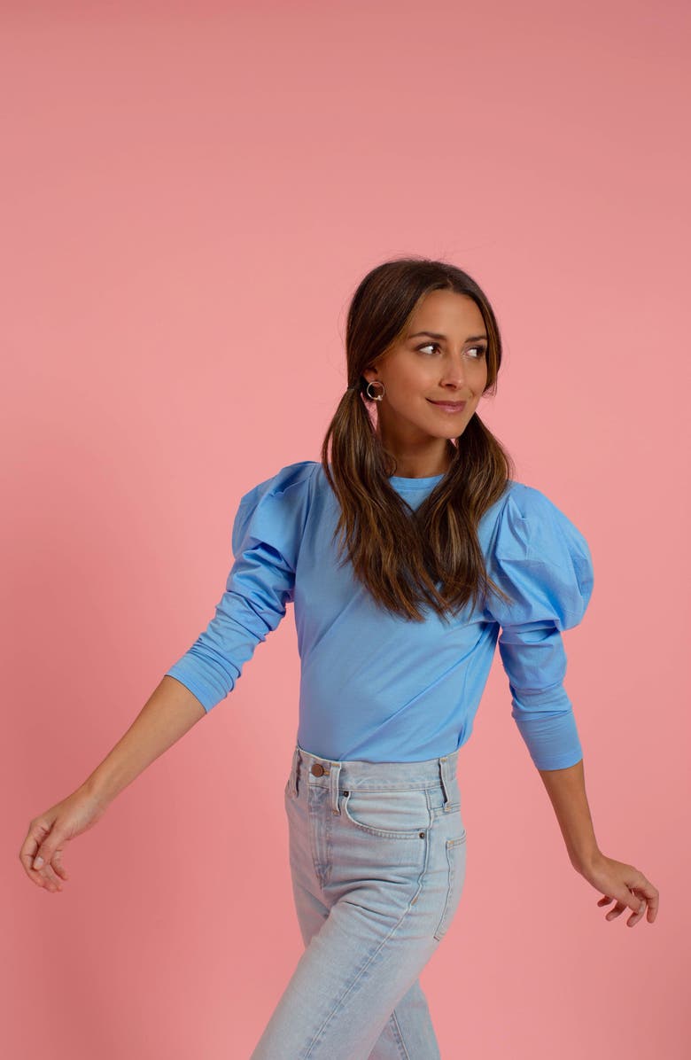 Something Navy Strong Shoulder Top, Alternate, color, 