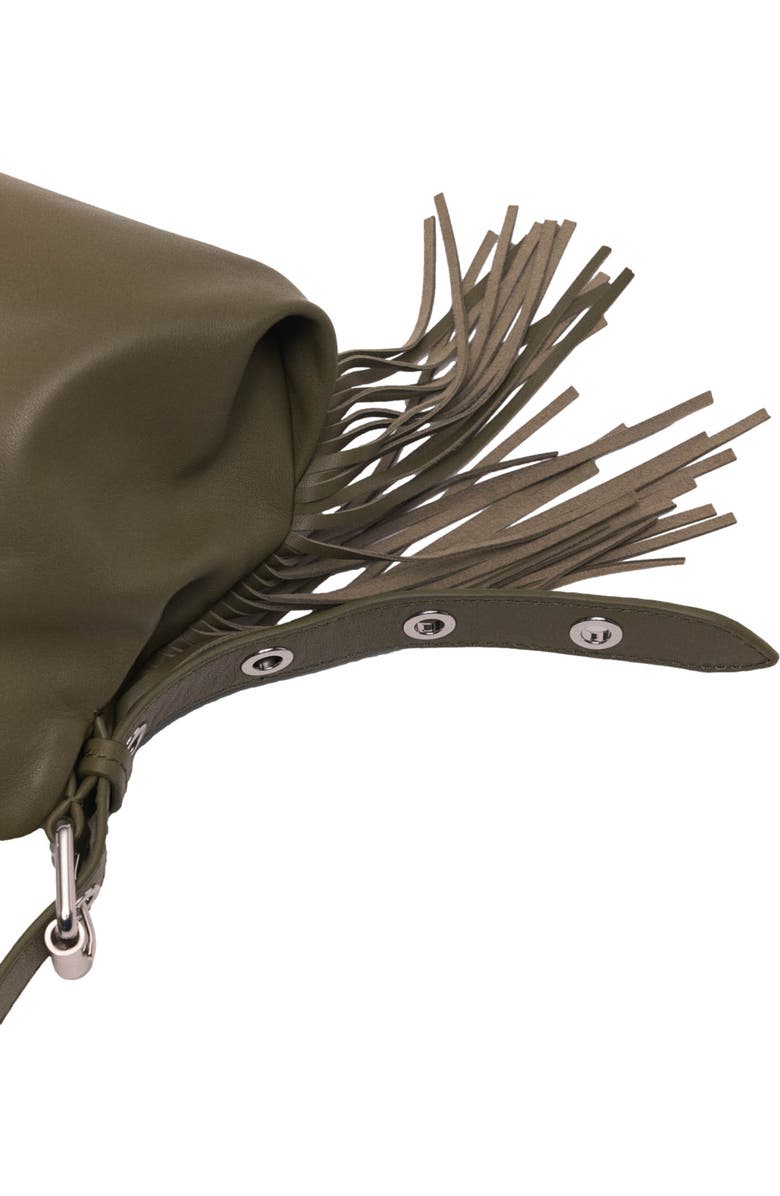 maje Miss M mini plain leather bag, Alternate, color,