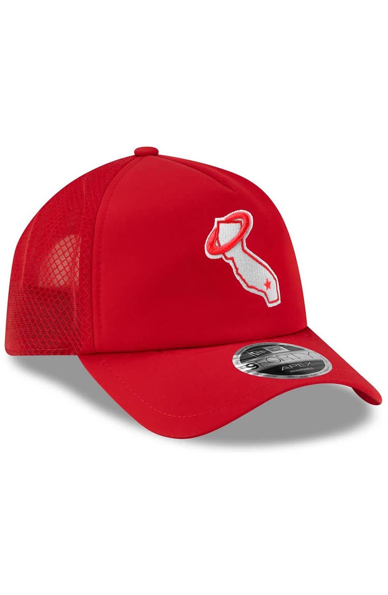 New Era Men's New Era Red Los Angeles Angels 2026 Batting Practice Alternate Apex 9FORTY Adjustable Hat, Alternate, color, Red