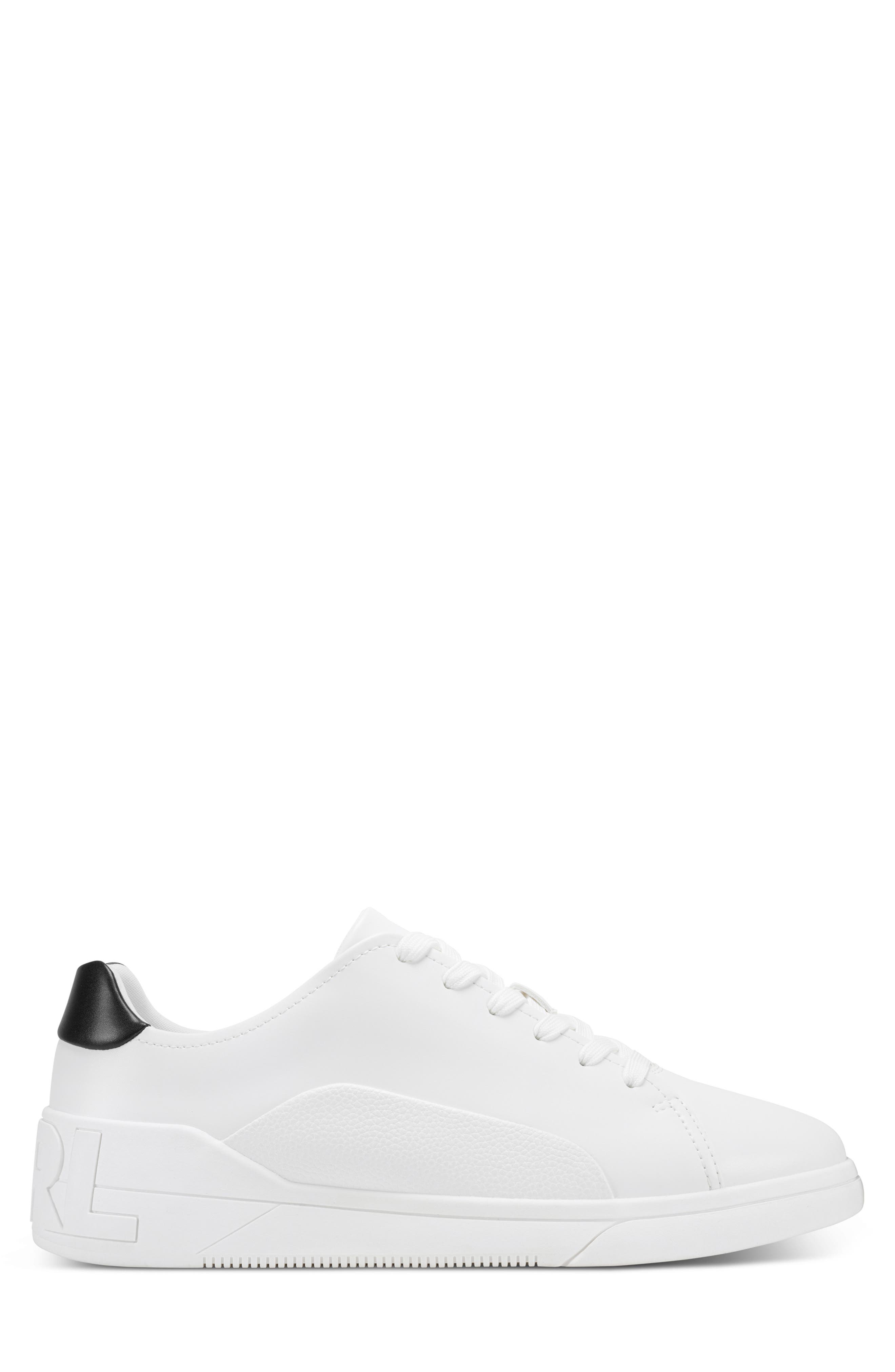 Paneled Court Sneaker, Alternate, color, WHITE