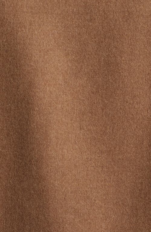 Canali Wool Blend Overshirt In Brown