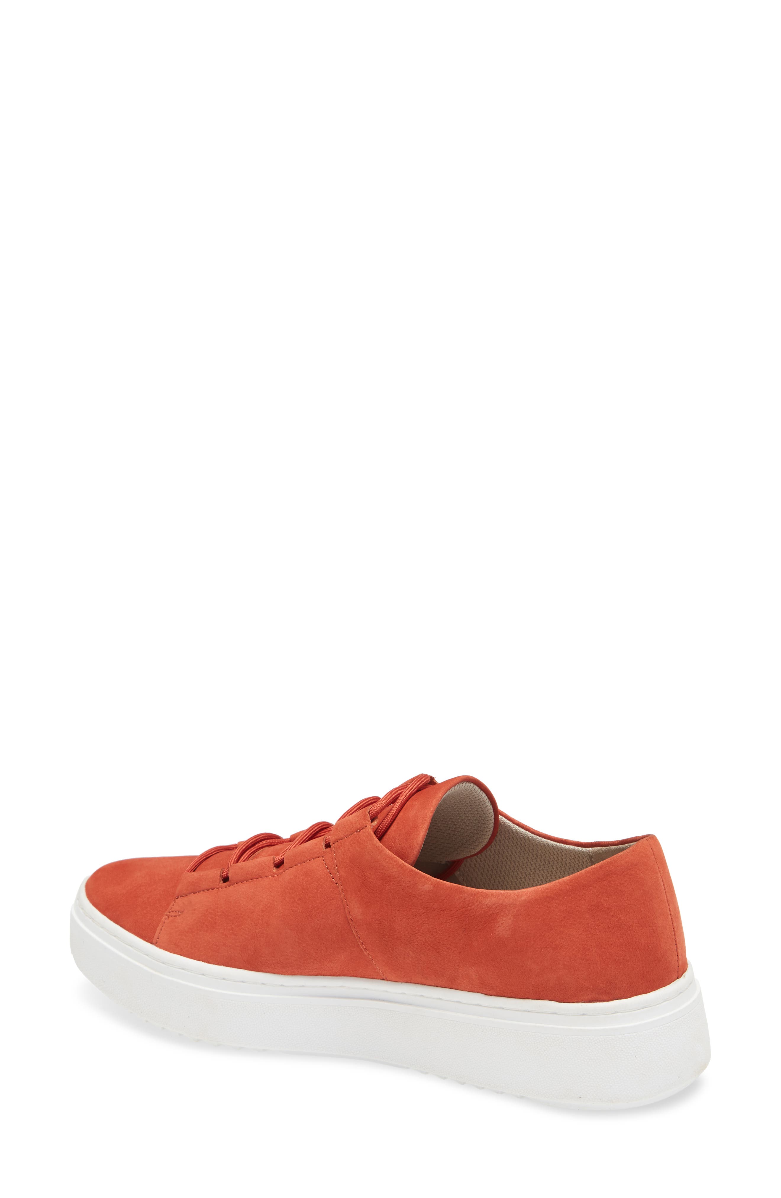 Prescot Platform Sneaker, Alternate, color, TOMATO NUBUCK LEATHER