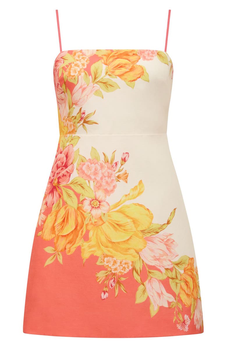 Ever New Sinclair Tie Strap Minidress, Alternate, color, Mercia Floral