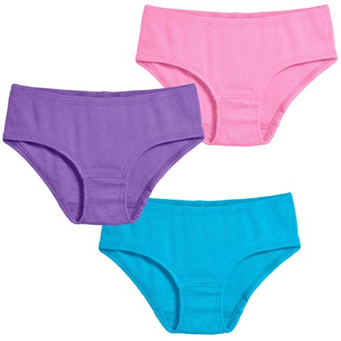 Girls Soft Cotton Brief 3-Pack (Toddler/Kids)