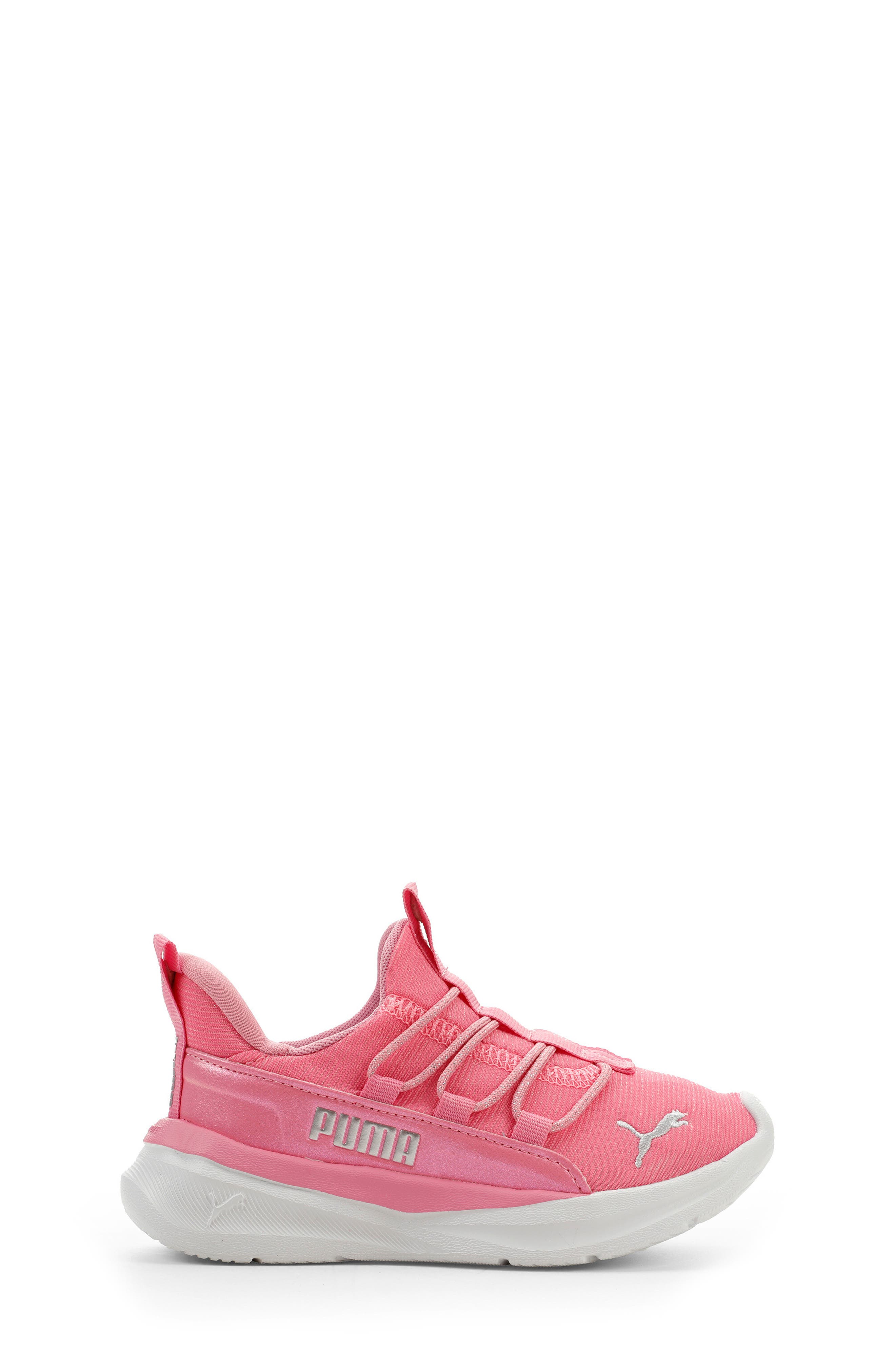 PUMA Kids' One4All 2.0 Easy-On Running Sneaker, Alternate, color, Posie Pink/ Puma Silver