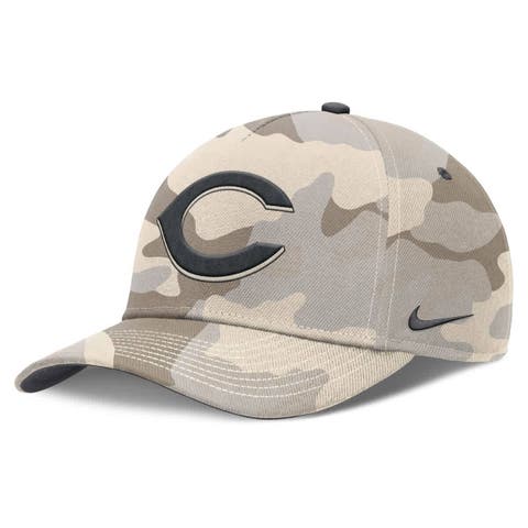 Men's Nike Natural Cincinnati Reds Camo Pack Rise Adjustable Hat