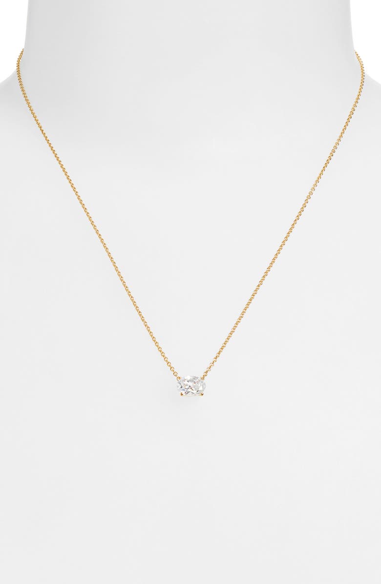 Nadri Modern Love Cubic Zirconia Pendant Necklace, Alternate, color,