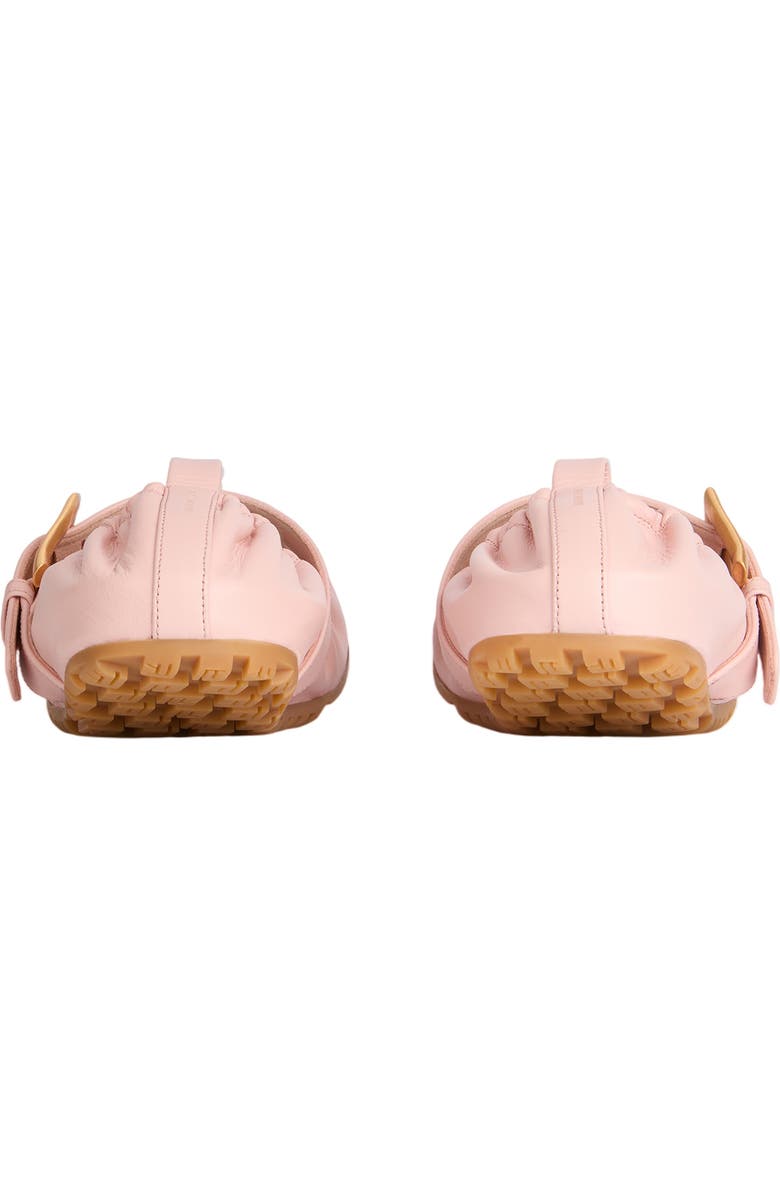 Balmain Anthem smooth leather ballet flats, Alternate, color, Pink