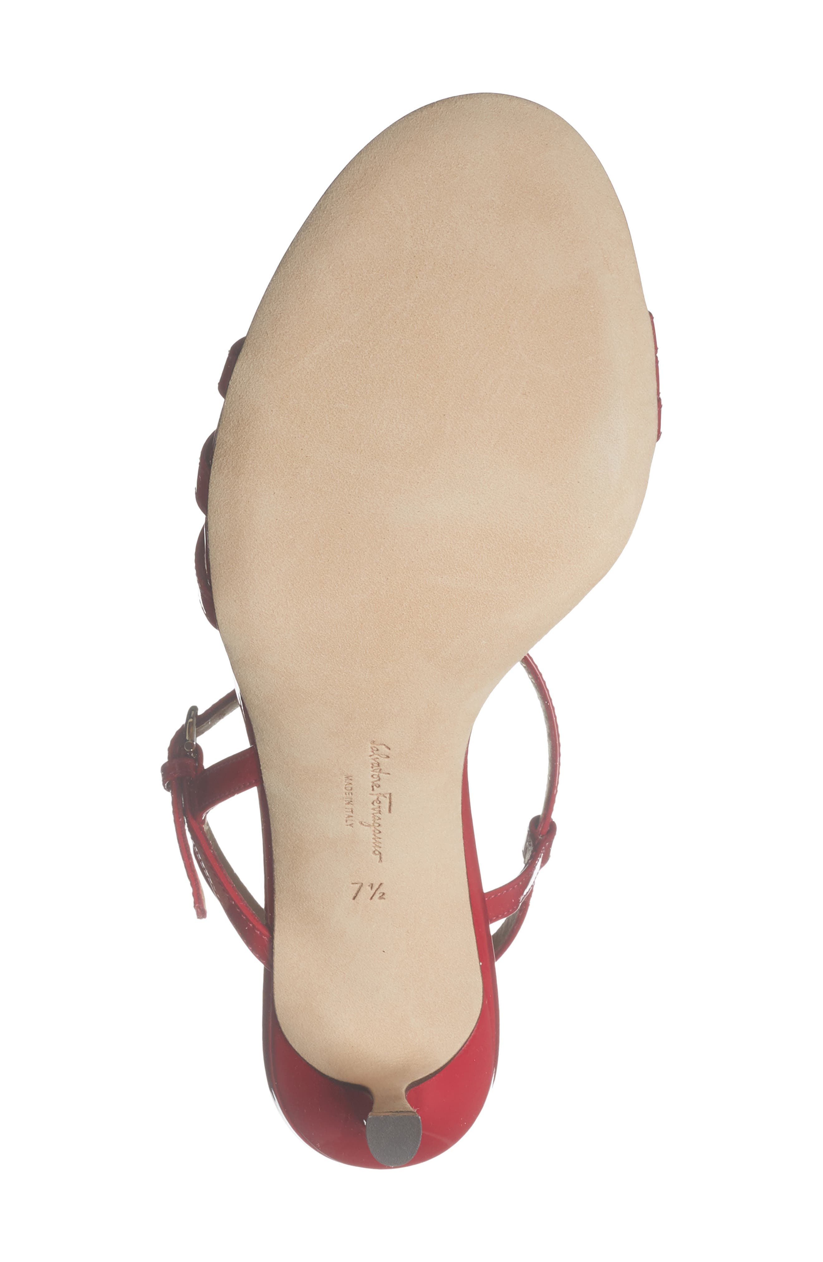 FERRAGAMO Idwige Sandal, Alternate, color, Red