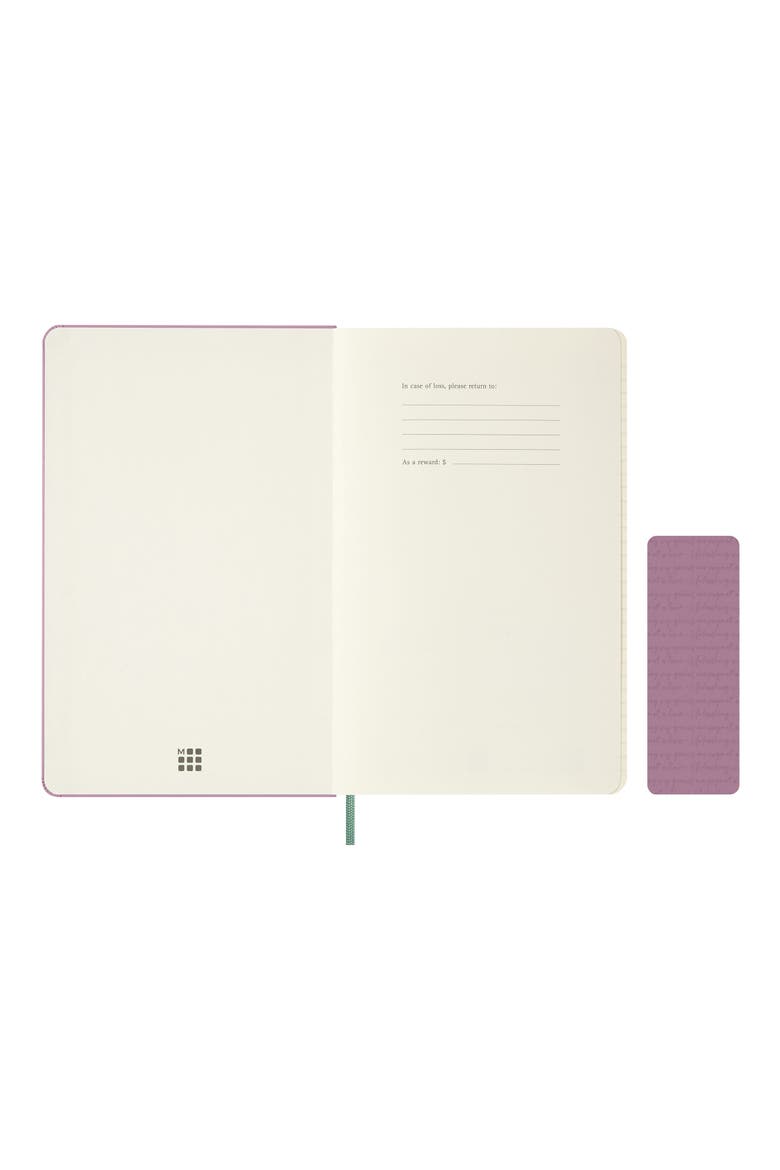 Patterned Hardcover Large Notebook, Alternate, color, MAJESTIC PINK