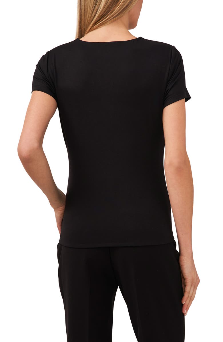 Halogen<sup>®</sup> Essential Compression T-Shirt, Alternate, color, Rich Black
