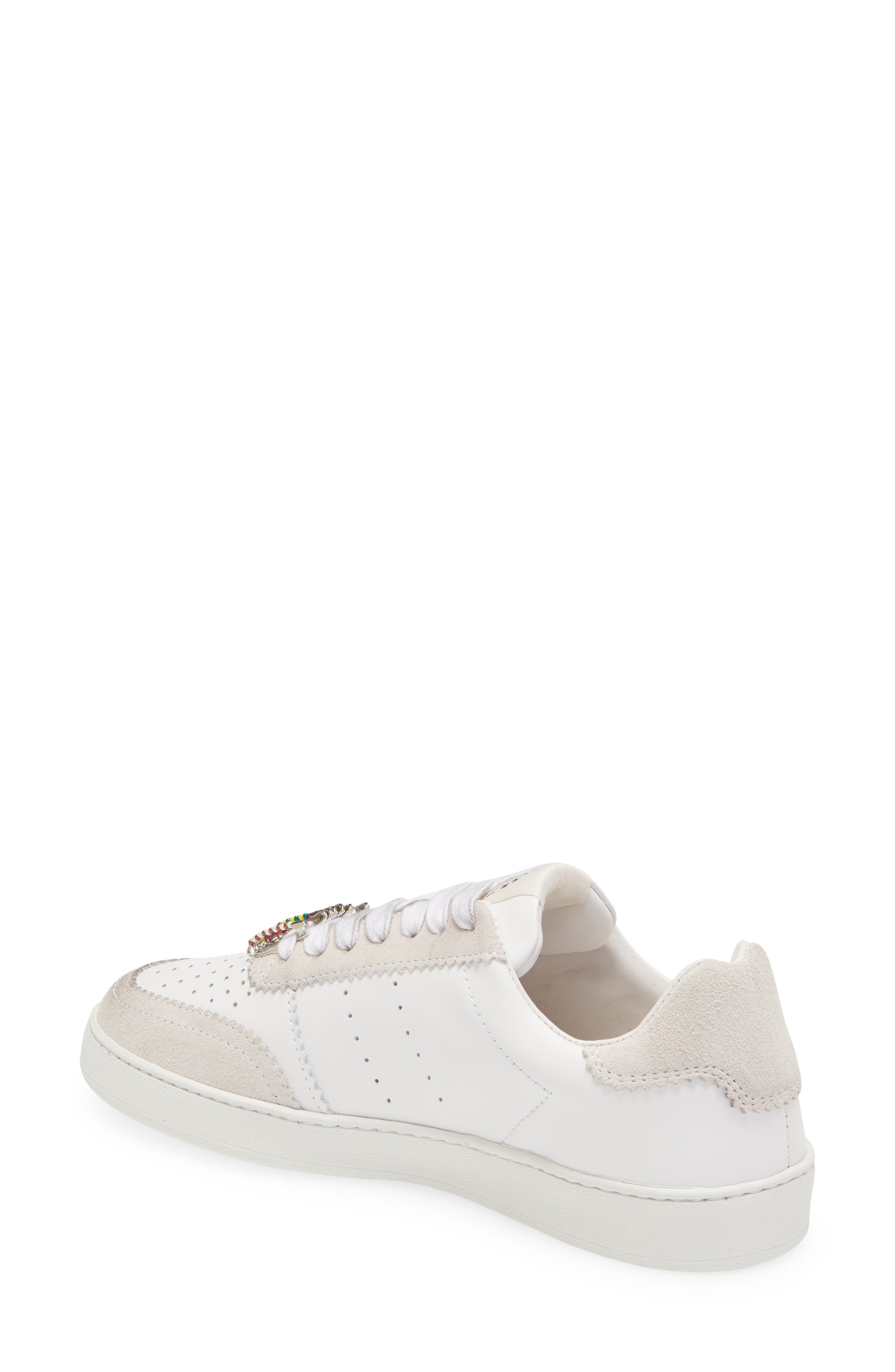 Loeffler Randall Keeley Low Top Sneaker with Charms, Alternate, color, 