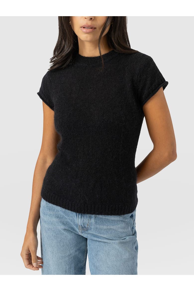 Ariella Baby Tee, Alternate, color, Black